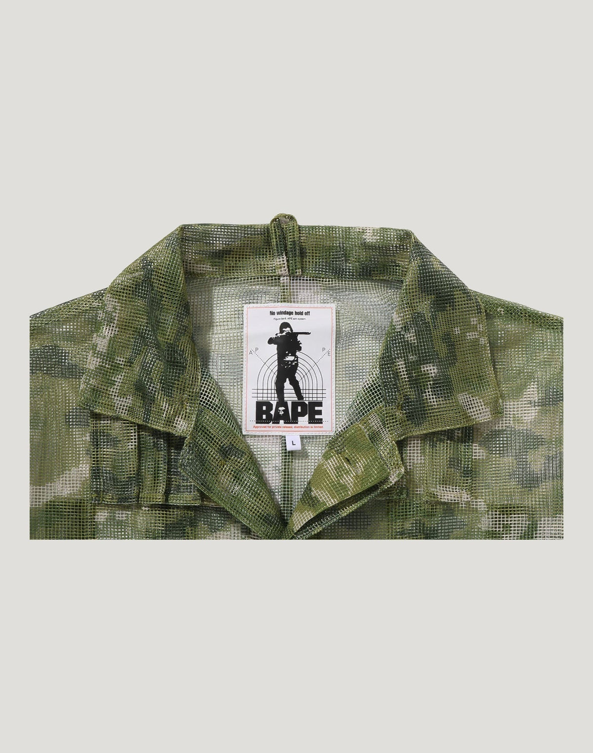 MULTI PIXEL CAMO MASK HOODED SHIRT JACKET MENS