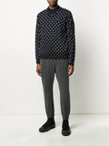 Comme Des Garçons polka-dot print V-neck sweater