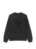 FIVE CM acid-wash logo-embroidered sweater