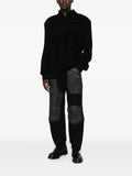 Individual Sentiments distressed panelled sweater